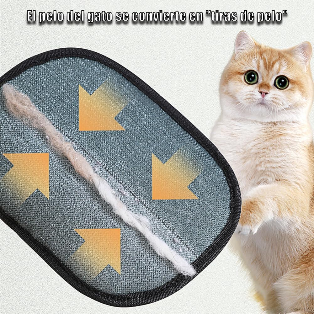 💛Guante Cepillo Quita Pelos o Motas - Limpia fácilmente sofás, ropa y superficies”