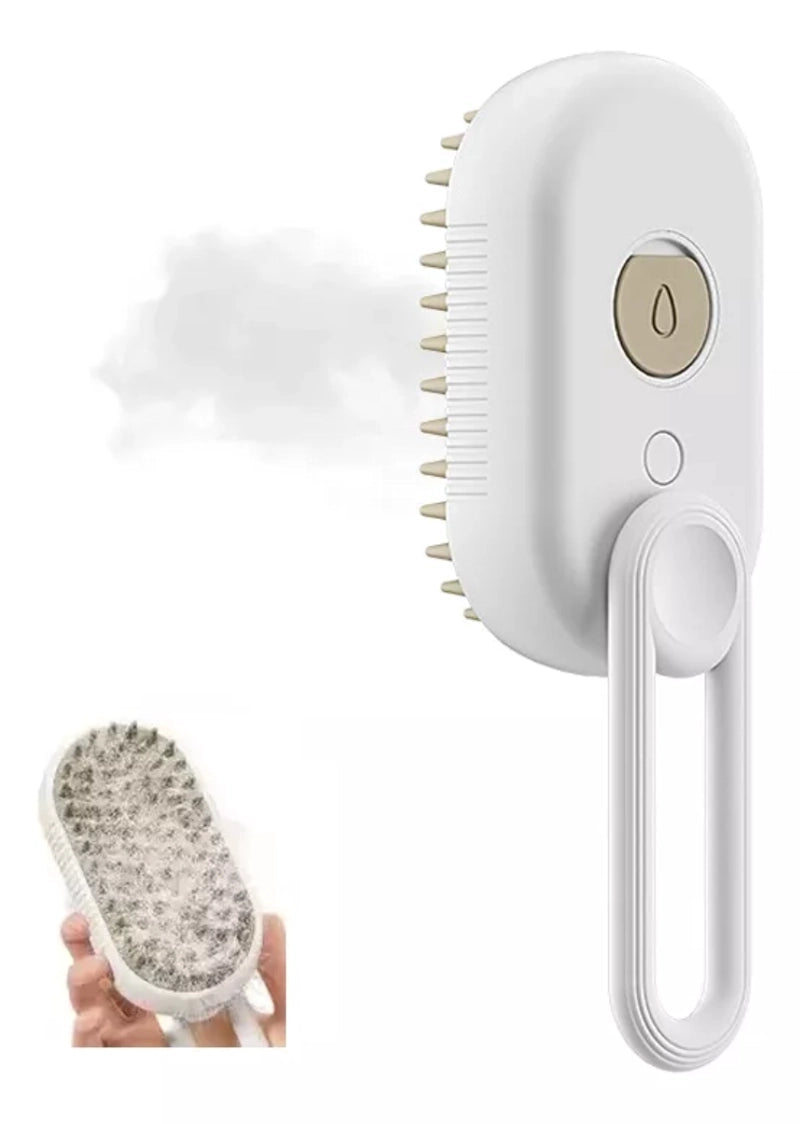 “Cepillo de Vapor Premium – Limpieza Profunda y Brillo Natural para tu Mascota”