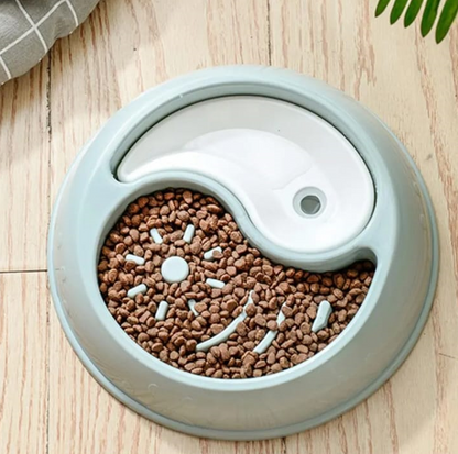 🐶🐱 “Bowl Doble SlowFeed con Agua Automática — Comodidad y bienestar en cada comida”