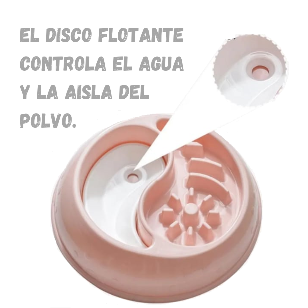 🐶🐱 “Bowl Doble SlowFeed con Agua Automática — Comodidad y bienestar en cada comida”