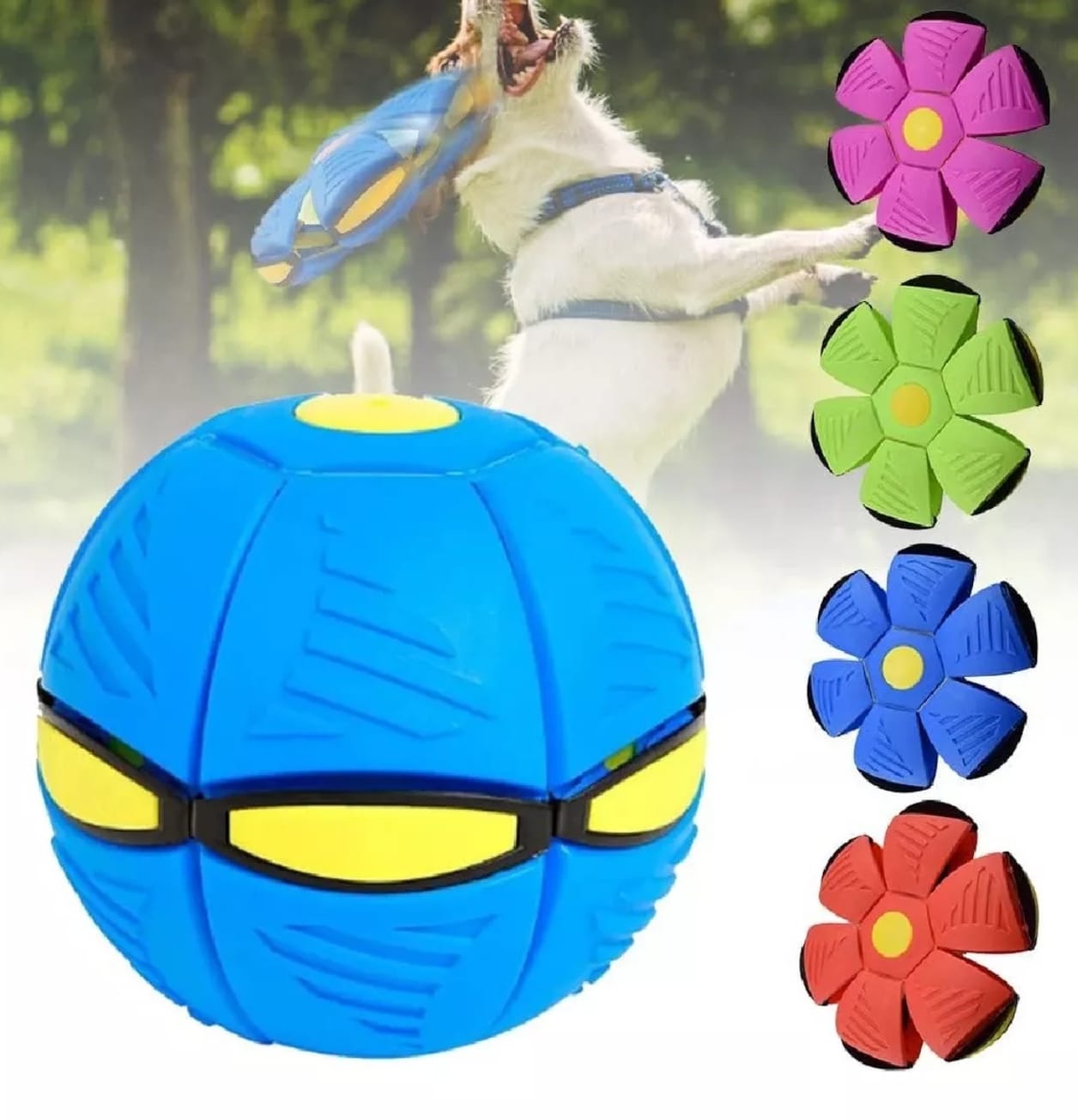 Pelota Platillo Mágica 2 en 1 – ¡Lánzala como disco, atrápala como pelota! 🚀