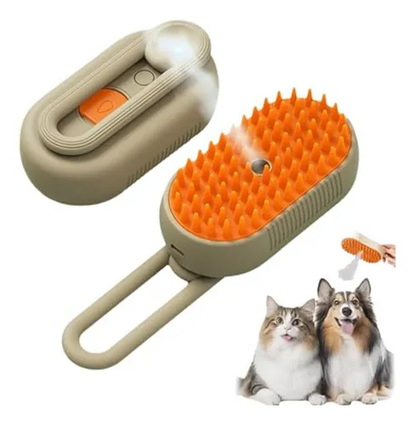 “Cepillo de Vapor Premium – Limpieza Profunda y Brillo Natural para tu Mascota”