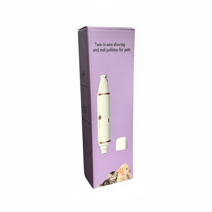🐶🐱 “Cortapelos + Pulidor de Uñas Recargable — Spa portátil para perros y gatos”