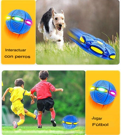 Pelota Platillo Mágica 2 en 1 – ¡Lánzala como disco, atrápala como pelota! 🚀