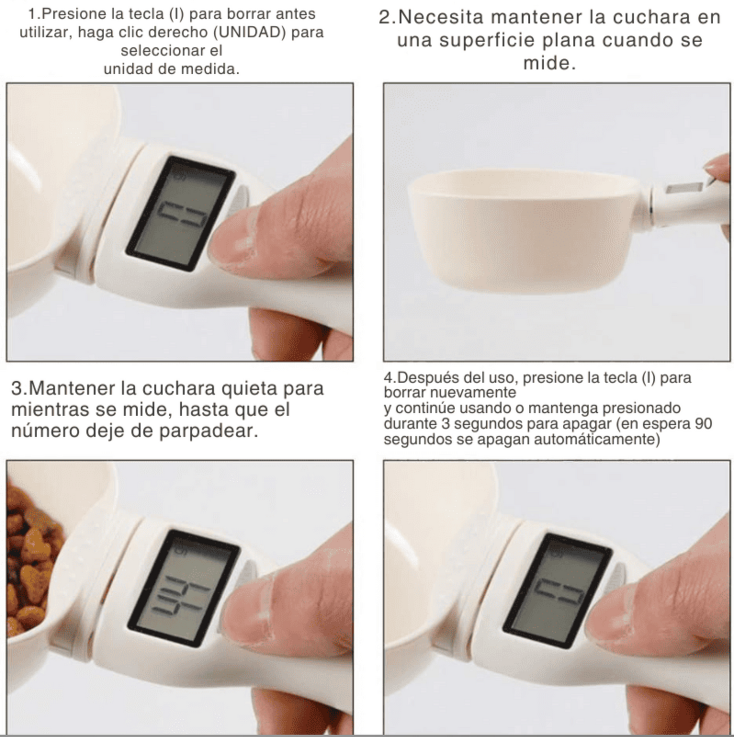 Cuchara Taza Grande Balanza Medidora