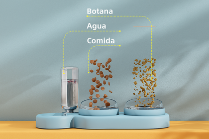 ✨ “Comedero + Bebedero Automático 3 en 1 — Práctico, Moderno y Funcional”
